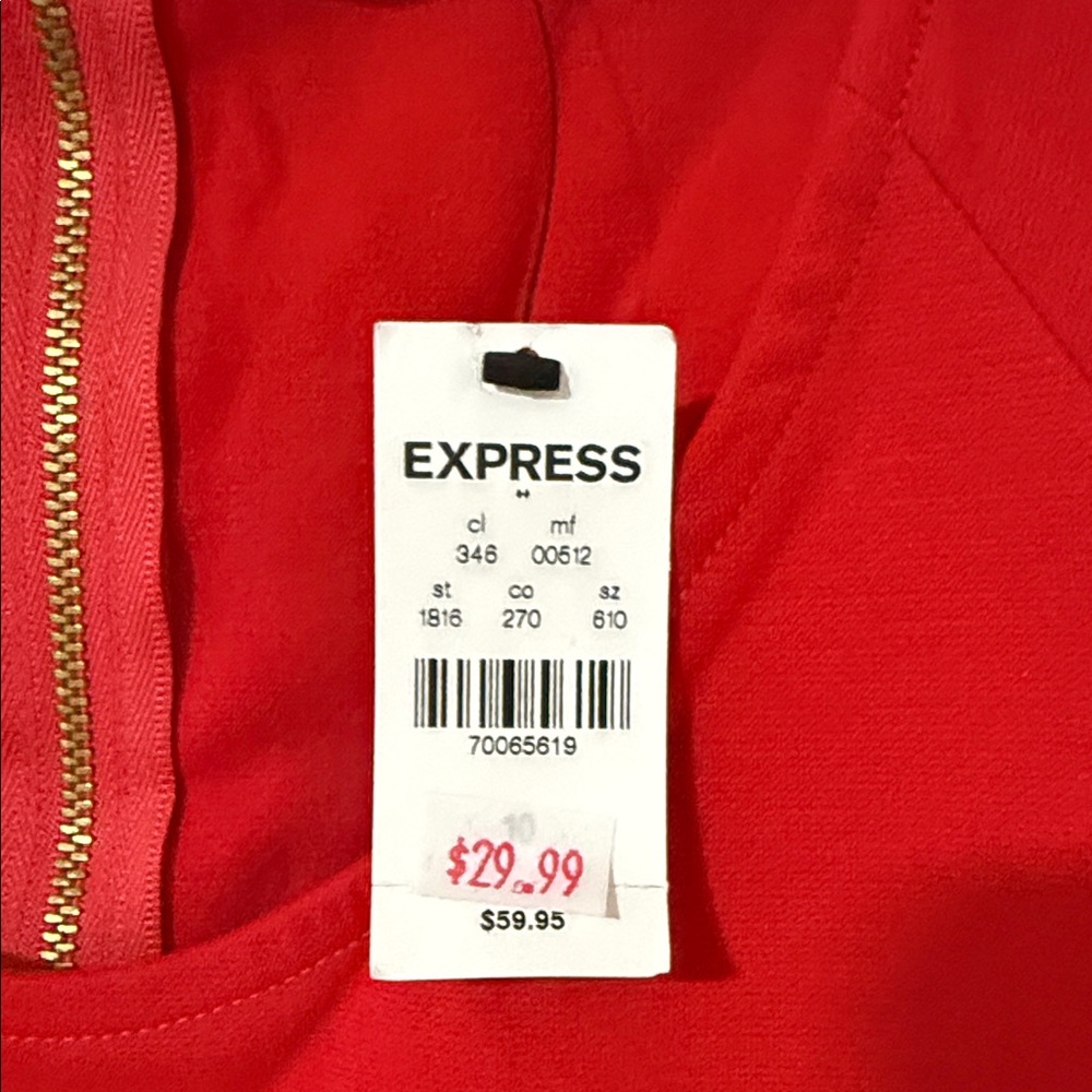 Express Scarlet Mini Dress - Picture 2 of 3